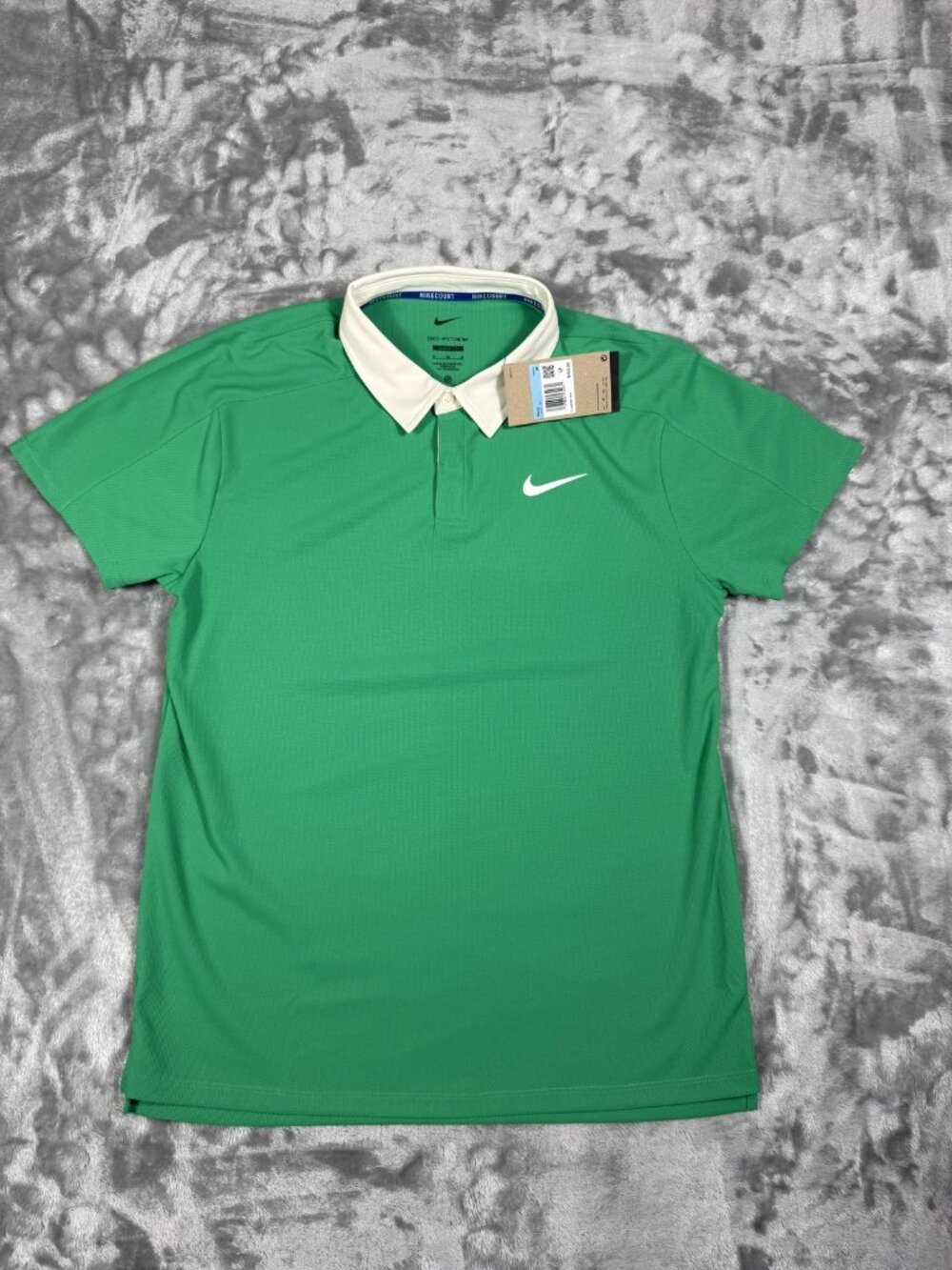 New Nike NikeCourt Dri-FIT ADV Polo Shirt Mens Medium Green Tennis FZ6931 324